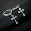 Huitan Stylish Arrow Cross-shape Drop Earrings for Women/Men Dazzling Crystal Zirconia Hiphop Party Female/Male Fashion Earrings ► Photo 1/6