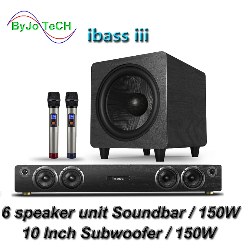 Ibass iii Саундбар Bluetooth домашний кинотеатр DTS SRS 3D виртуальный объемный ТВ