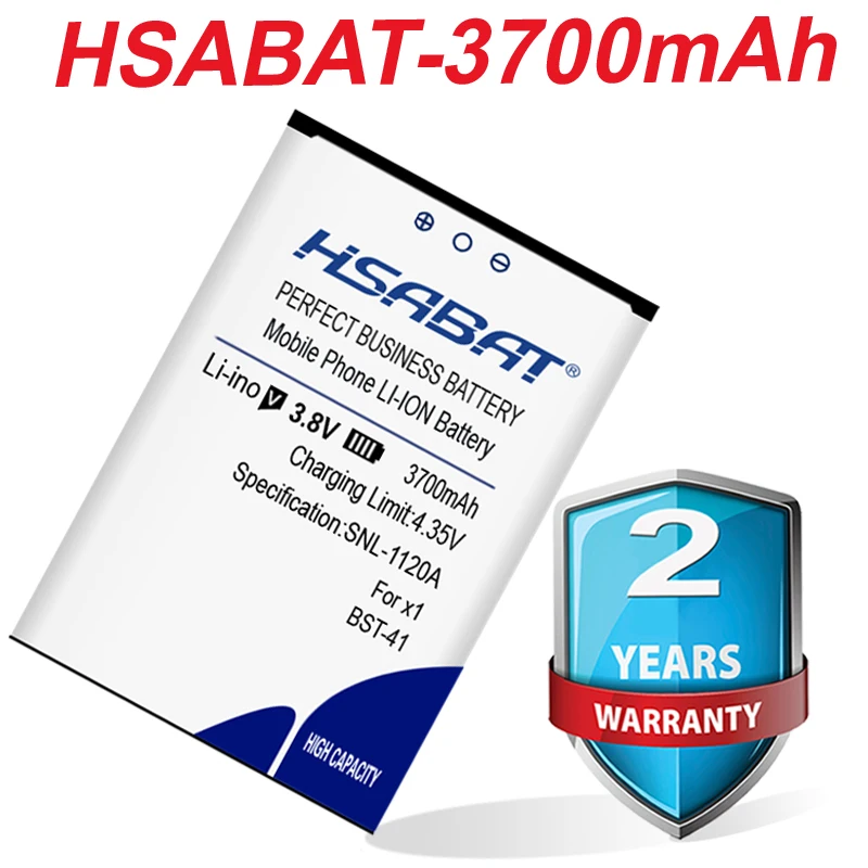 Аккумулятор HSABAT BST-41 3700 мАч для Sony Ericsson A8i M1i X1 X2 X2i X10 X10i | Мобильные телефоны и