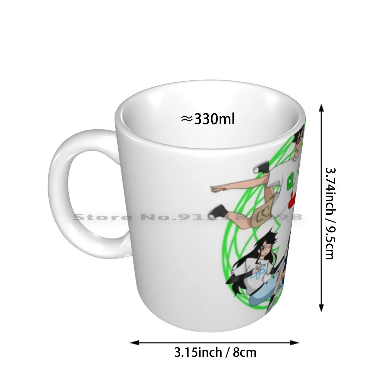 Boba Coffee Mug by HELGE Art Gallery - Pixels Merch