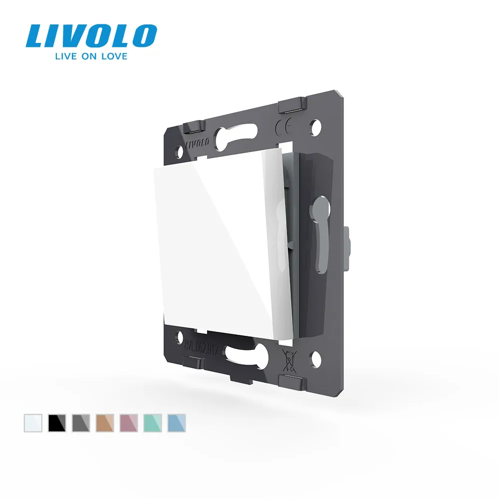 Livolo Белые пластиковые материалы стандарт ЕС 10А Большой Двухсторонний