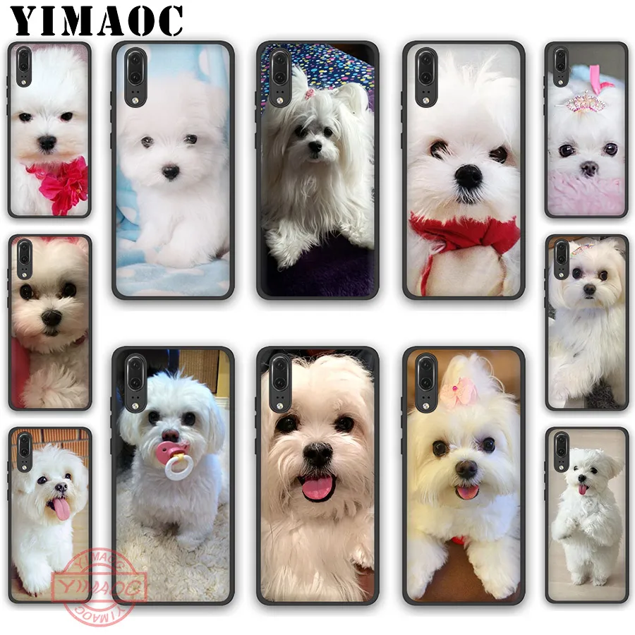 YIMAOC потрясающий Мягкий силиконовый чехол с надписью I Love My Maltese Dog для Huawei P30 P20 Pro P10