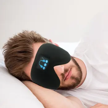 

Bluetooth 5.0 Wireless Stereo Earphone 3D Sleep Mask Headband Sleep Soft Earphones Sleeping Eye Mask Music Headset