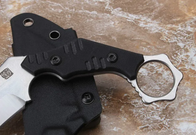 Wolf Karambit коготь AUS-8 лезвие G10 ручка 59-60HRC фиксированное лезвие нож охотничий нож для выживания тактический нож EDC Мульти инструменты подарок