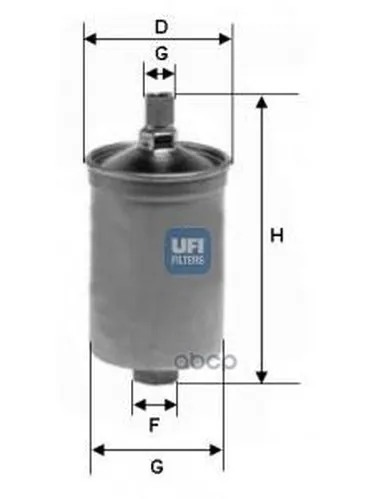 Фильтр Топливный, Бензин UFI арт. 31.503.00