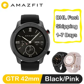 

Global Version Huami Amazfit GTR 42mm Smart Watch 5ATM Smartwatch 12 Days Battery GPS Fitness Tracker For Android IOS Phone