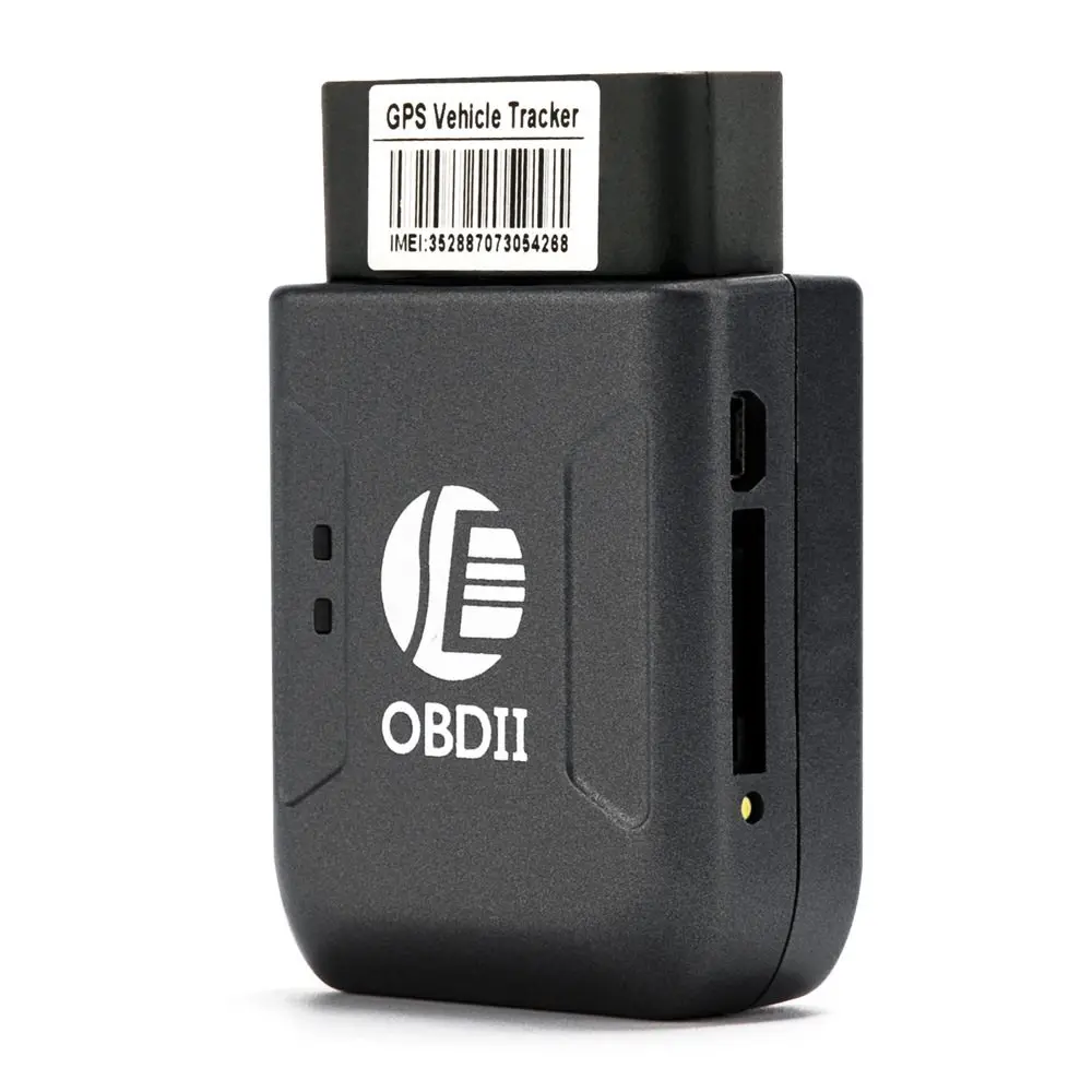 

TK206 Car GPS Tracker OBDII Interface Geo-fence Function Autos fleet Tracking Device -Blue GPS LBS accurate location free shippi