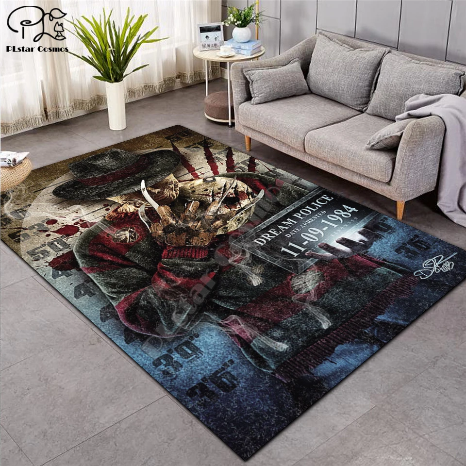 

Stephen King's It Shaggy Fluffy Anti-Skid Area Floor Mat 3D Rug Non-slip Mat Dining Room Living Room Soft Bedroom Mat Carpet 002
