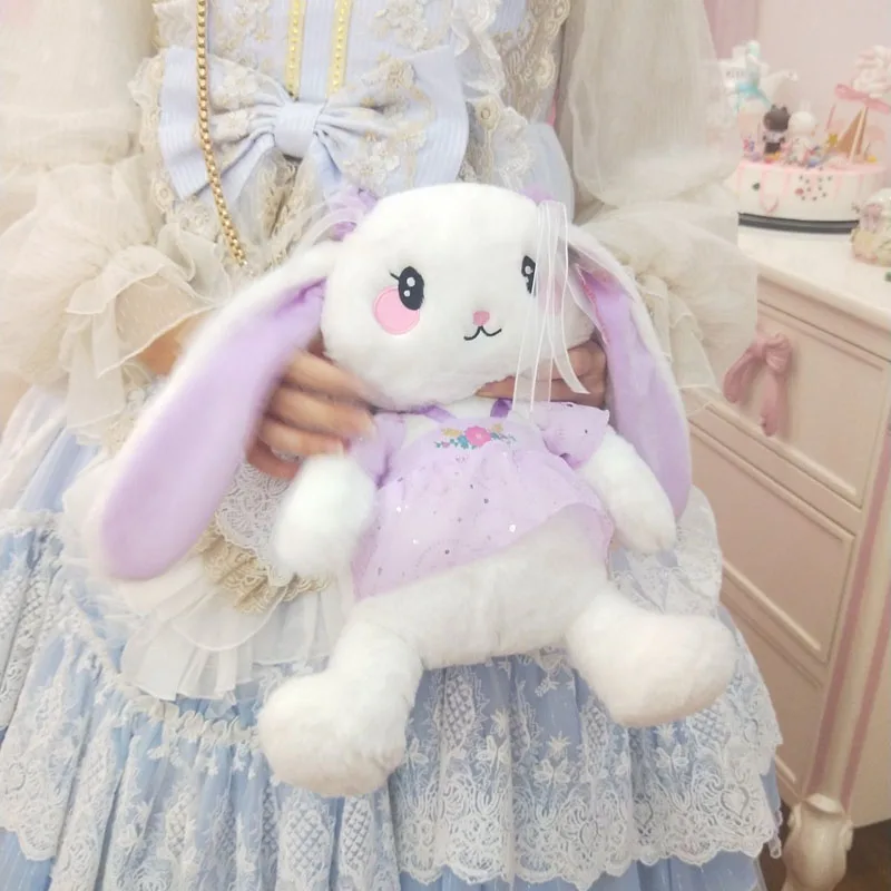 Милый Плюшевый Кролик Рюкзак Kawaii Кролик плюшевый рюкзак плюшевый кролик игрушка детская школьная сумка подарок Детская игрушка для маленькой девочки