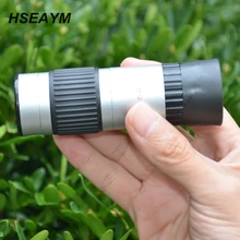 HSEAYM, миниатюрный монокуляр с зумом, телескоп для походов, кемпинга, Зрительная труба, переменная мощность, 15-55X21, низкий уровень, светильник, ночное видение