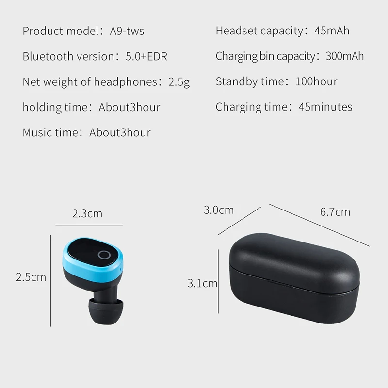 2 шт в ухо наушник наушники Bluetooth беспроводной USB зарядный набор передач