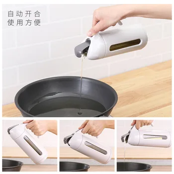 

Kitchen Supplies Glass Oil Jug Household Leak-Proof Oil Jar Seasoning Sauce you cu ping Cooking Wine Small Oil Bottle