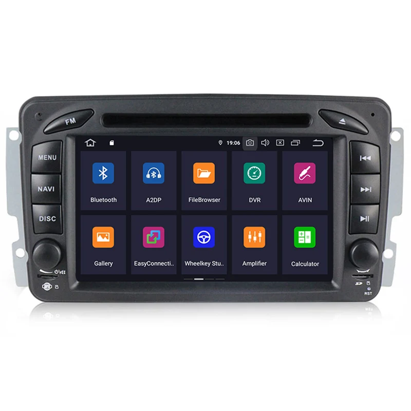 7 дюймов Android 9,0 автомобильный dvd-плеер для Mercedes Benz CLK W209 W203 W463 W208 Wifi 3g gps Bluetooth Радио стерео аудио медиа