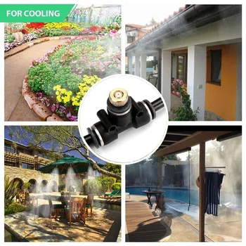 

капельный полив набор garden watering system 33.3FT Misting Line for Patio Fan Gardim irrigation system riego por goteo автополи