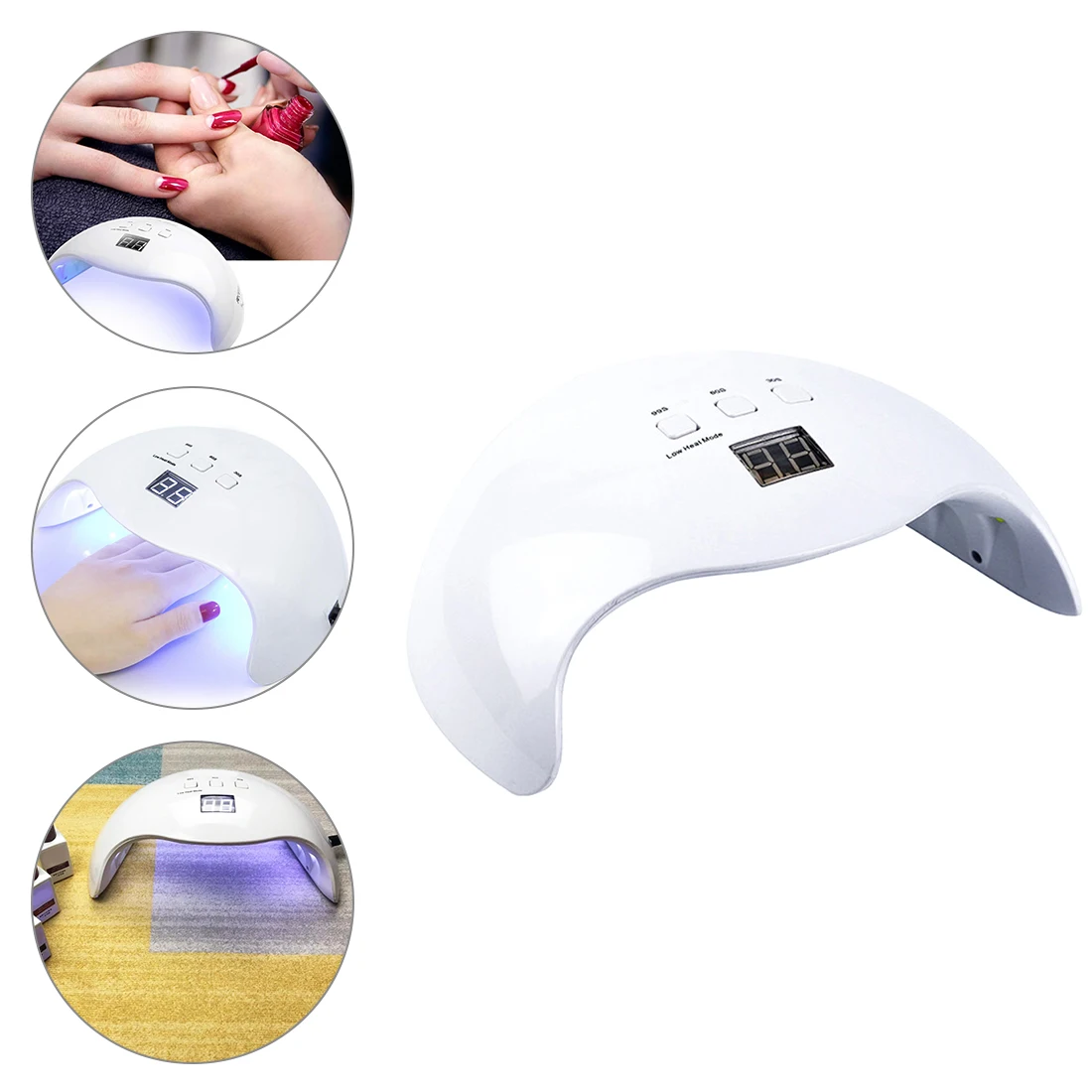 

8/48W UV LED Lamp For Nail Salon Infrared Auto Sensor Nail Drying Machine Smart 30s 60s 99s Timer Gel Polish Curing Light