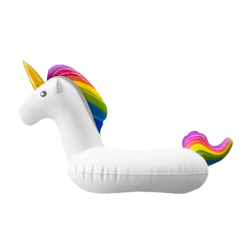 Unicorn 33x18cm Надувной мини-держатель для воды для бассейна, поплавок для напитков, пляжные игрушки для фестиваля, вечерние плавающие единороги, фламинго - Цвет: Unicorn 33x18cm