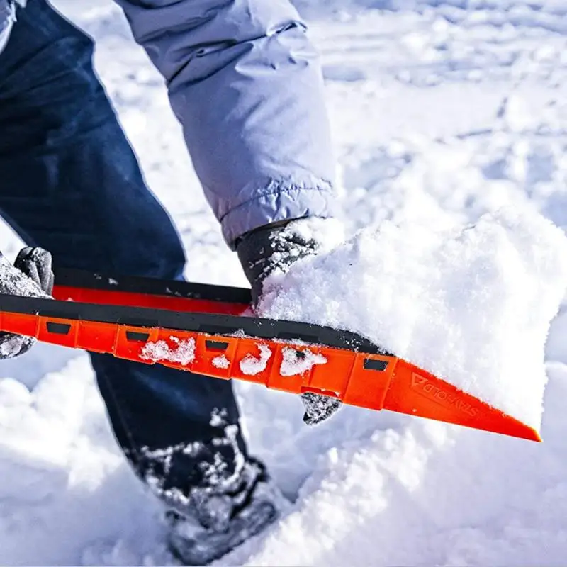 

Outdoor Portable Snow Shovel In Winter Compact Snow Shovel For Vehicles Multifunctional Portable Safety Shovel Skiing Tools
