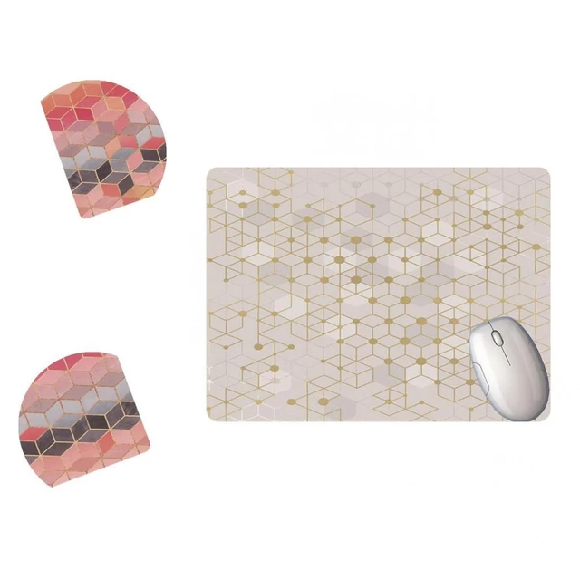 Tapis de souris avec repose poignet - à motif