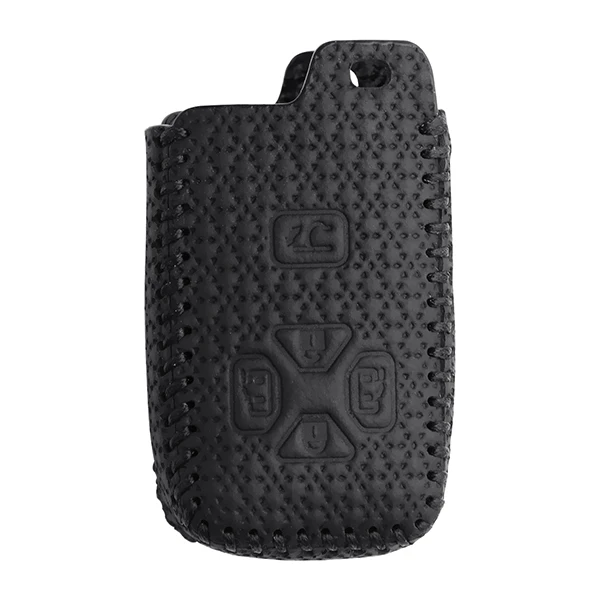 Genuine Leather Key Cover for Toyota Alphard Reiz Previa Avalon Prius 5 Button Keyless Keychain Remote Case Replacement Keybag - Название цвета: without keychain