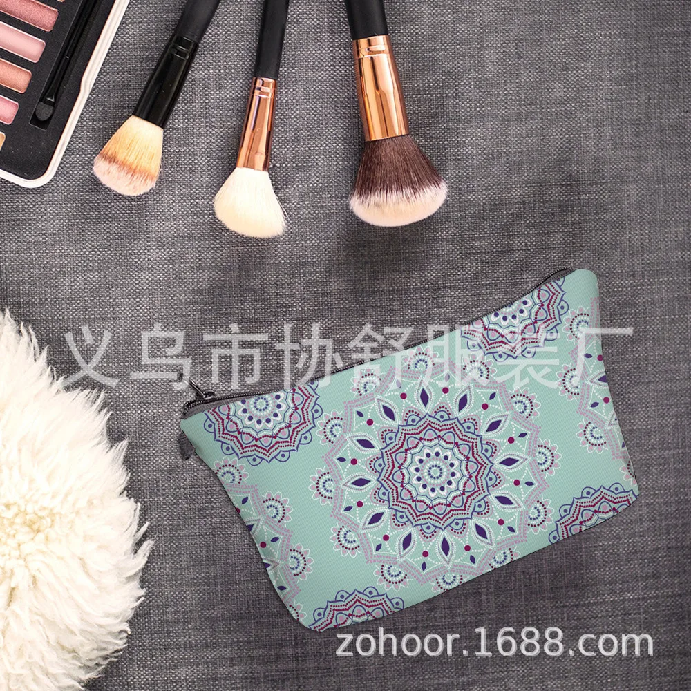 Геометрическая богемная дизайнерская женская косметичка для путешествий из искусственной кожи, косметичка для девушек, сумочка для