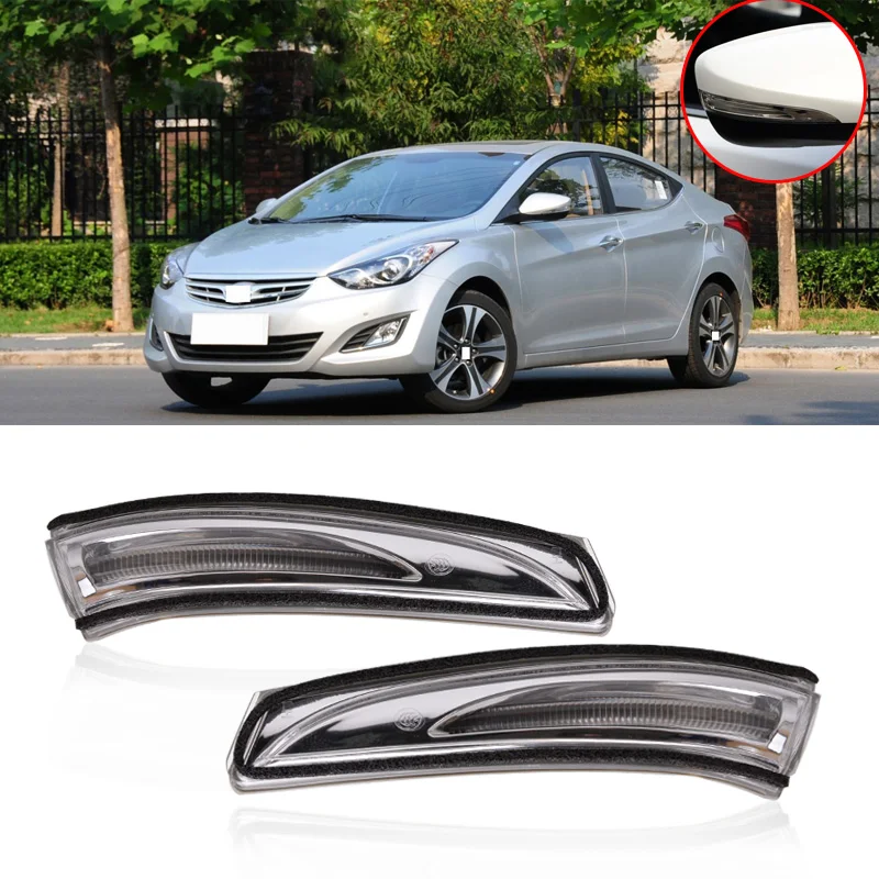 Боковое зеркало заднего вида CAPQX 2 шт. светодиодный фсветильник для Hyundai Elantra Veloster