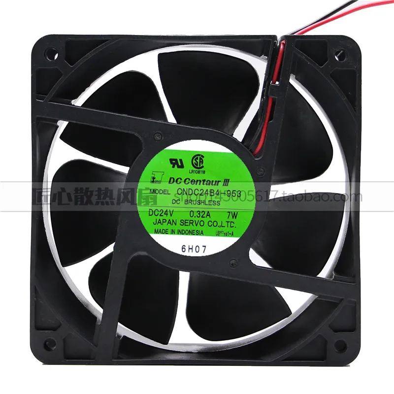 Новый оригинальный CNDC24B4-953 12cm 12038 24V 0.32A 7W инверторный осевой вентилятор |