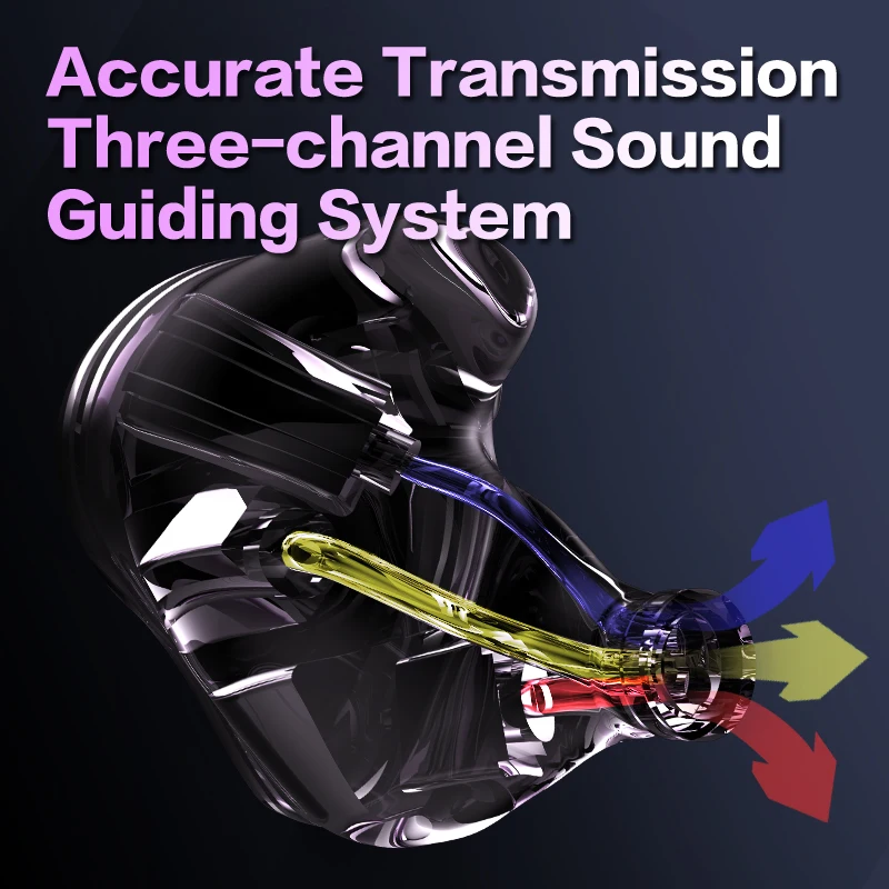 AUDIOSENSE DT600 HiFi Stereo 6BA IEMs with Detachable MMCX Cable 3D Printing Resin Shell Away from Bustle Immersed in Music