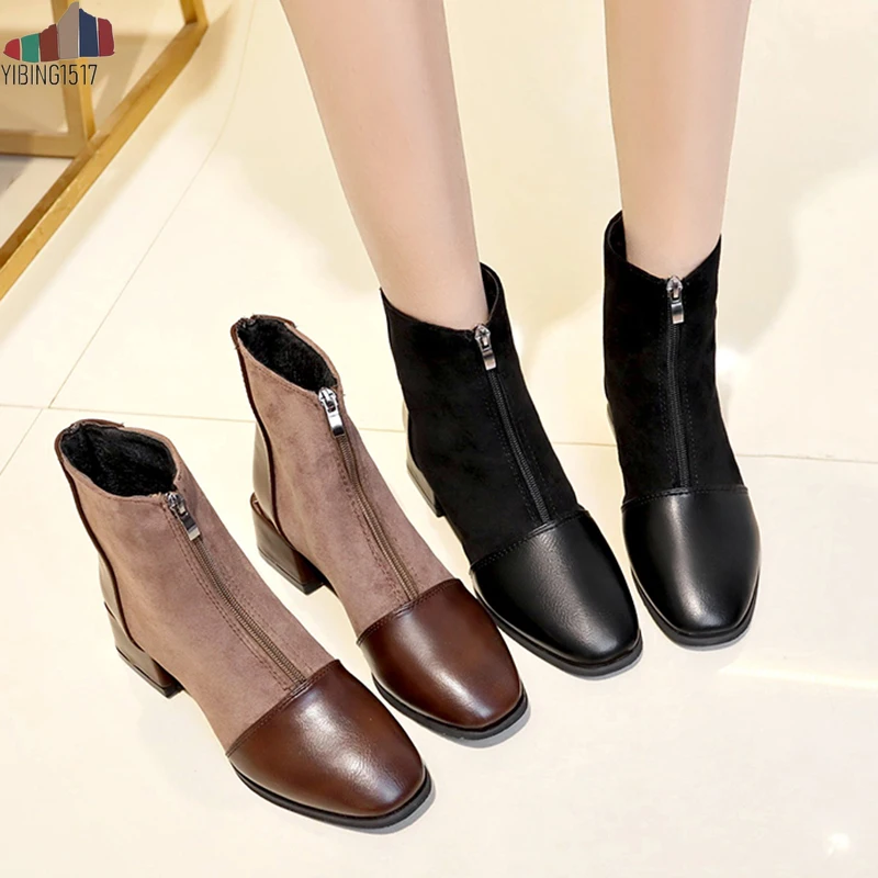 

Green Stretch Knitting Women Sock Boots Silver Round Heel Ankle Boots For Women Pointed Toe Slip On Short Women Boots