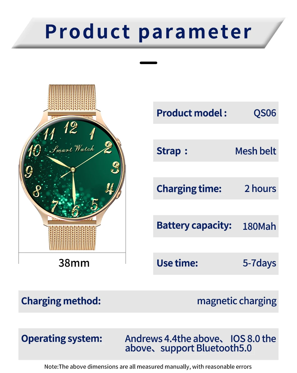 LIGE 2022 Fashion Smart Watch Women Fitness Bracelet Heart Rate Blood Pressure Monitoring Sports Tracker Ladies Smartwatch + Box