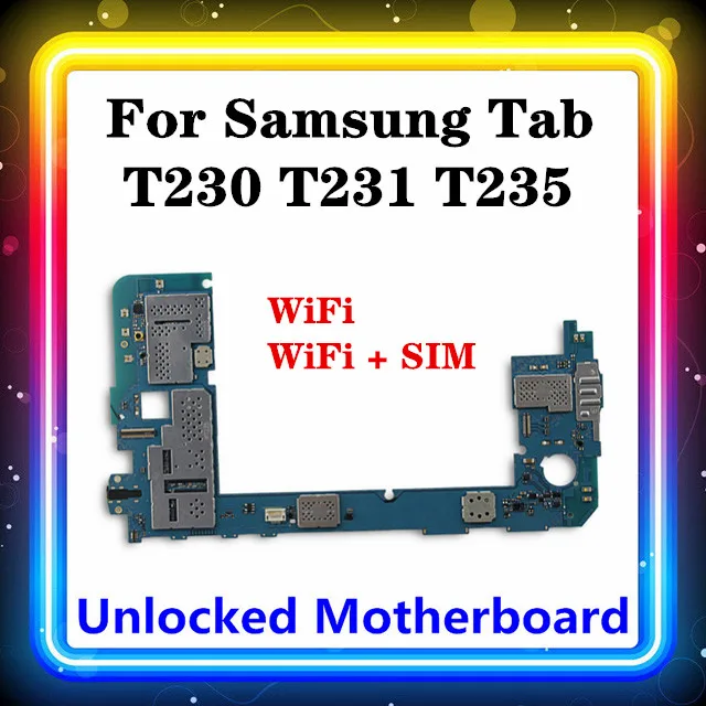 Оригинальная материнская плата для Samsung Galaxy Tab 4 T230 T231 T235 версия WIFI/SIM полные чипы