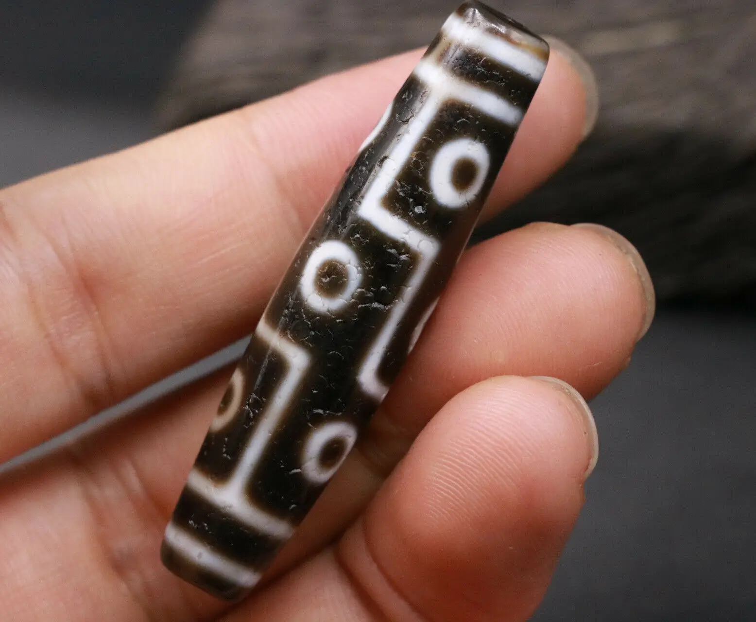 Treasure Magic Power LKbrotherMagic Tibetan Old Agate 9 Eye Most Respected dZi Bead Amulet 55MM Pendant | Украшения и аксессуары