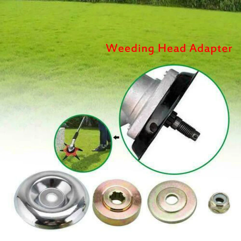

4PCS/set Aplaceable Lawn Mower Working Head Accessories fixed Blade Upper and Lower Gasket Protective Cover Anti-tooth Nut