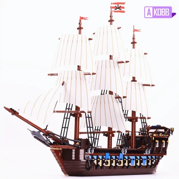 

In stock building blocks 10210 boat model Imperial Flagship bricks toys for kids birthday gifts