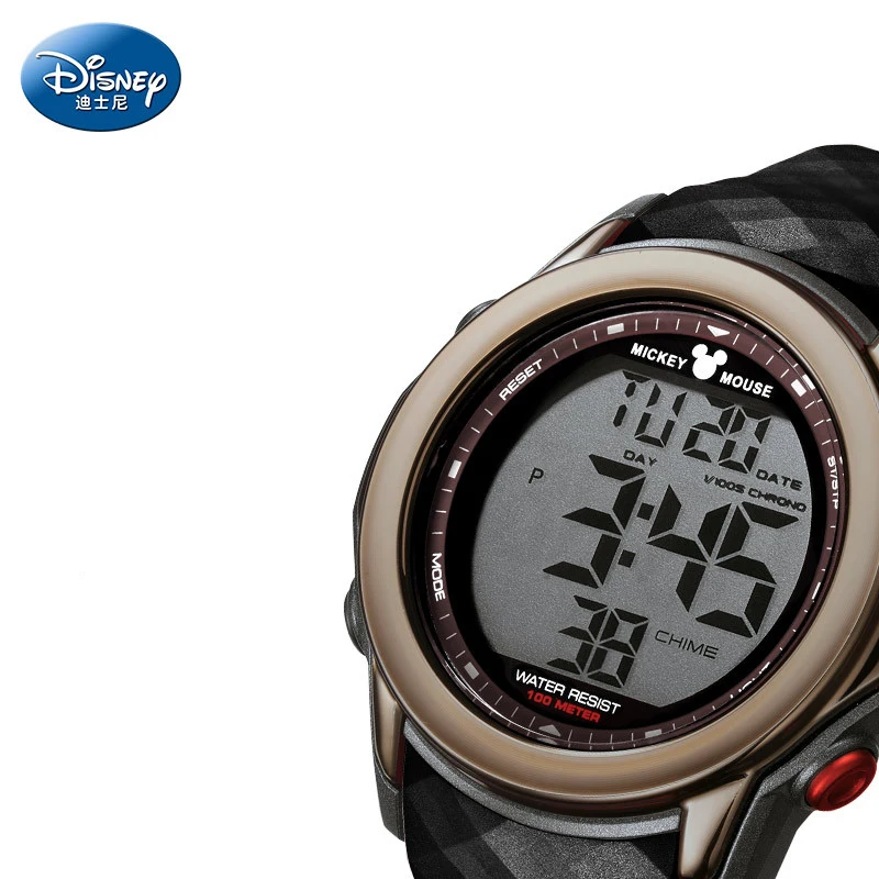 Disney Student Digital Wristwatch Boy Tide Water-proof Digital Multifunctional Sports Watch Men Watches 10Bar LED display