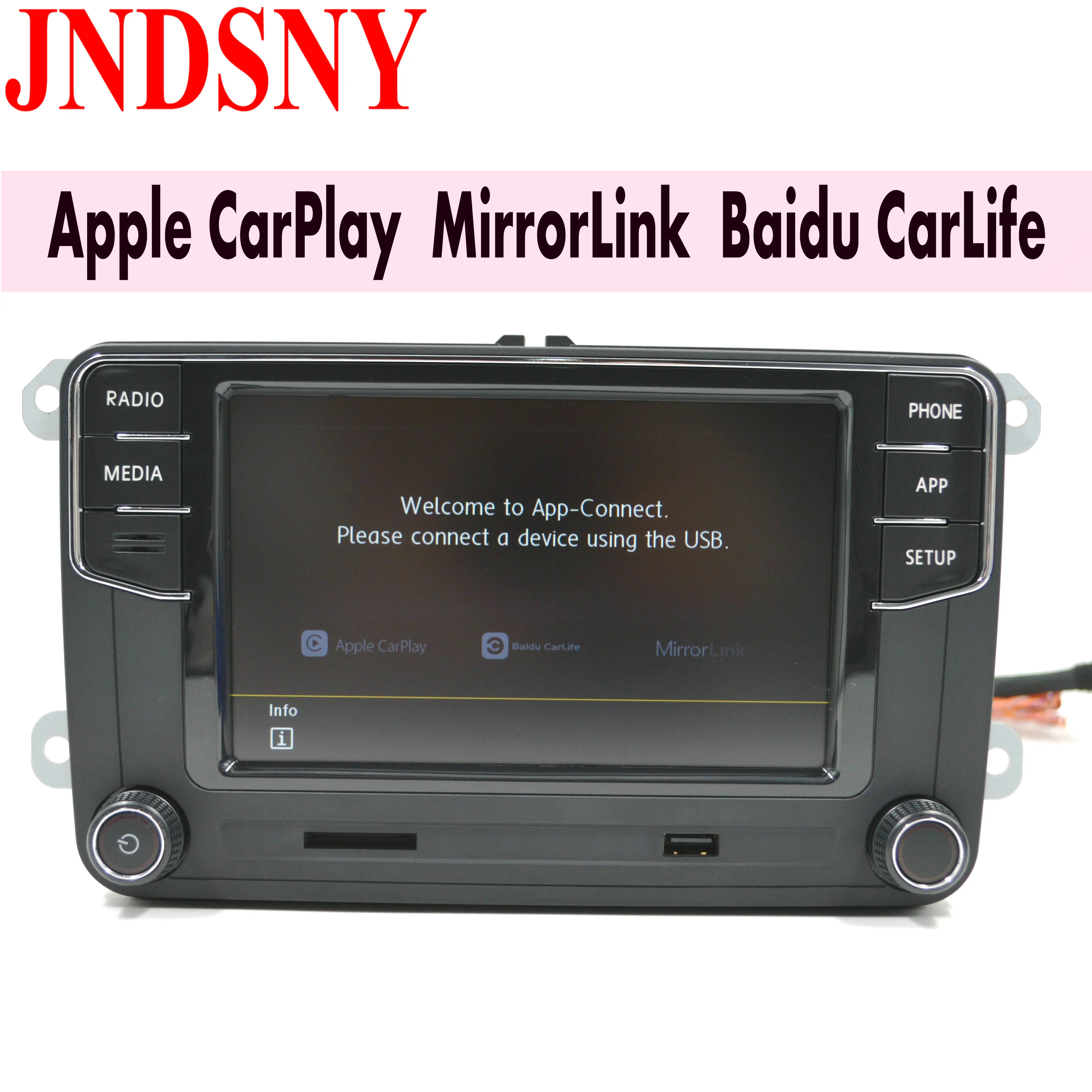 JNDSNY RCD360 Carplay MIB радиоприемник 6RD 035 187B для VW Touran CC Polo Golf 5 6 Jetta MK5 MK6 Tiguan Passat B6 B7