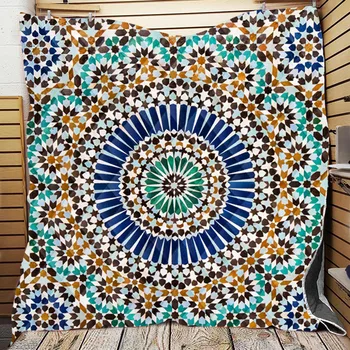 

Mandala Geometry Thread Sofa Bedding Blanket Modern Sofas Cover Tapestry Soft Table Cloth Travel Office Blankets