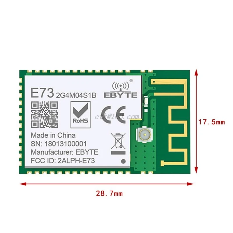 Прочный NRF52832 2 4 GHz приемопередатчик приемник E73 2G4M04S1B SMD BLE 5 0 беспроводной Bluetooth
