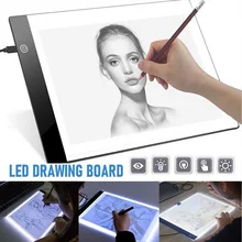 Panneau lumineux LED A3, planche à dessin, planche à copie numérique avec 3 niveaux de luminosité variable pour tracer des dessins, tampon lumineux a3