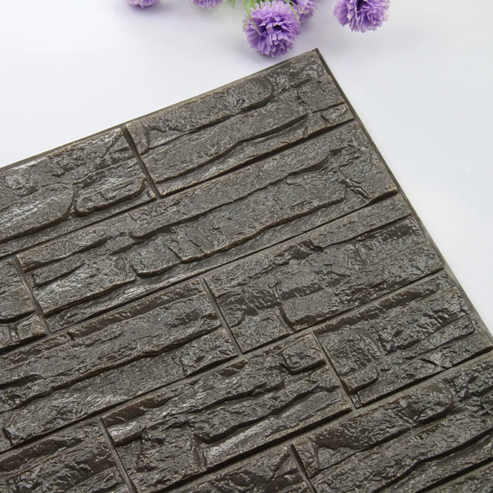DIY 3D Кирпич из пенополиэтилена наклейка для комнаты каменное украшение рельефное