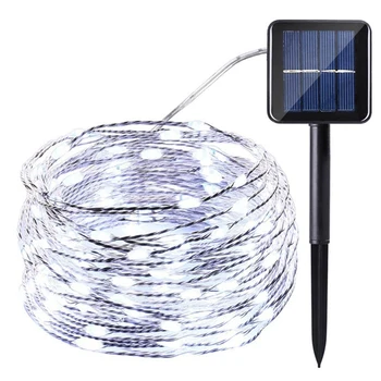 

75Ft 22M 200 LED Solar Light Bar Home Garden Copper Wire String Fairytale Outdoor Solar Powered Christmas Party Decoration
