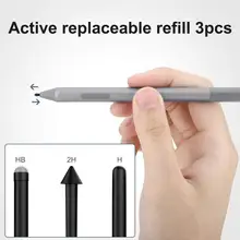Portable 3Pcs Pratique HB 2H H Stylet Stylo Plumes Recharge Plumes De Remplacement résistant à L'usure