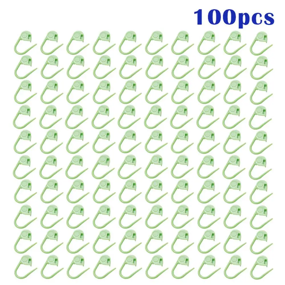 Green 100 шт. вязание крючком фиксирующий стежок иглы клип маркер Ремесло DIY Швейные Инструменты - Цвет: Green
