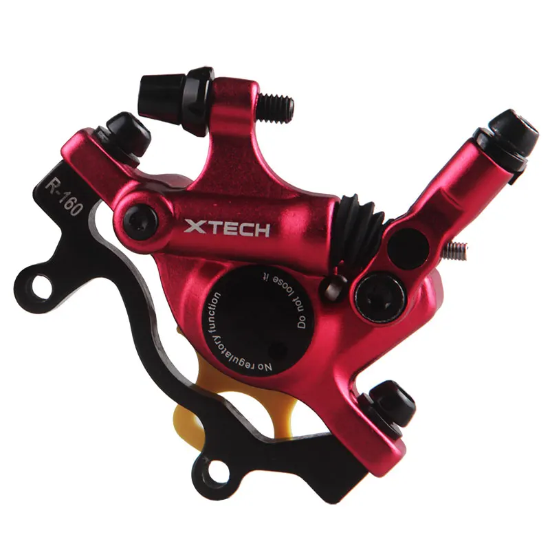 ZOOM MTB Strabe Linie Ziehen Hydraulische Disc Bremssattel Vorne und Hinten Аксессуары для велосипеда frenos ttasero de bicicleta 160 - Цвет: Red Rear