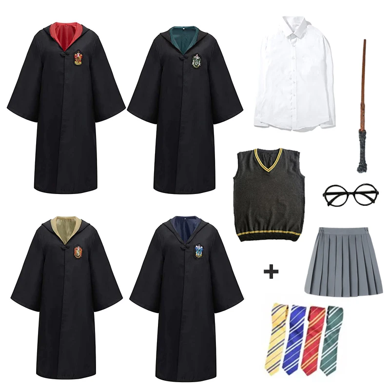 

Robe Cosplay Costume Accessories Potter Cape Cloak Hermione School Cosplay Clothes Shirt Costumes Sweater Potter Magic Uniform