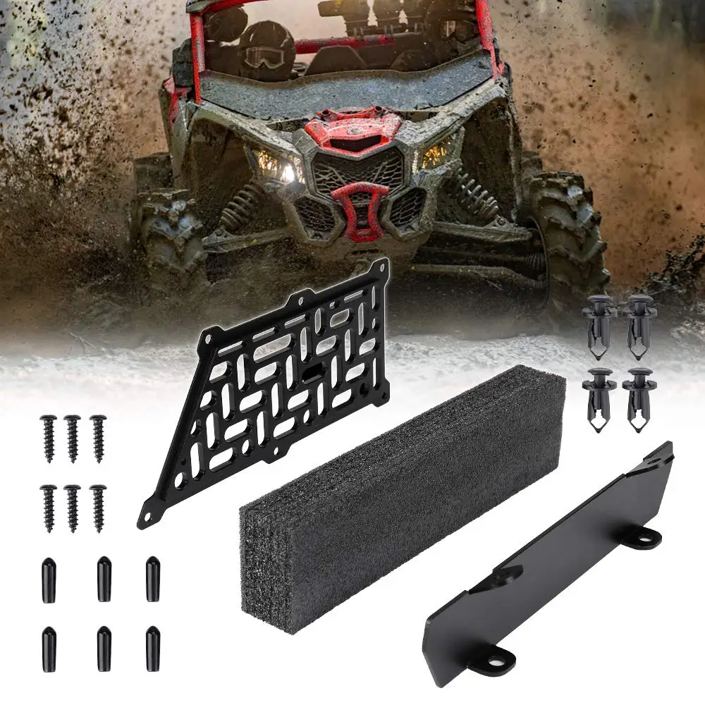 KEMIMOTO Air Intake Noise Reduction Kit for Can am Maverick X3 for Canam x3 maverickx3 2017 - 2021 Turbo Black 6061 Aluminum