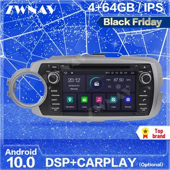

Carplay IPS Android 10 Screen GPS Navi For TOYOTA Yaris 2012 2013 2014 2015 Auto Radio Audio Stereo Multimedia Player Head Unit