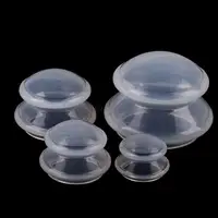 HANRIVER new FDA material silicone cupping household high transparent LFGB vacuum cupping four-piece set 1