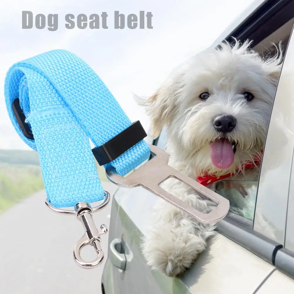 Car Pet Dog Leash Harness Lead Adjustable Vehicle Dog Seat Belt Safety