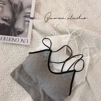 

Online Celebrity Hot Selling Beauty Back Sexy Cross Underwear Wrap-around Large U-Shaped Sports Camisole Bra