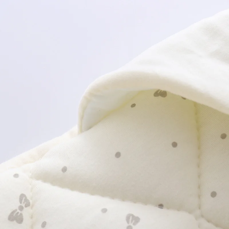 700 г мягкий спальный мешок из чесаного хлопка с подкладкой для новорожденных, спальный мешок с рисунком для детей на весну, осень и зиму